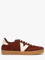 Sneakers Berlin Uit Leder Victoria Rood accessoires 1126218